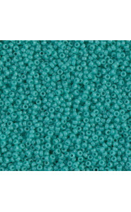 Miyuki rocailles Perlen 15/0 - Opaque turquoise green 15-412 